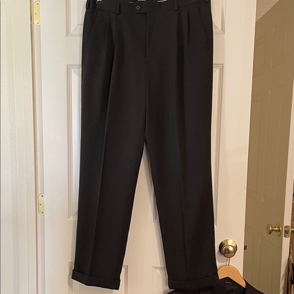 Perry Ellis Classic Black Dress Pants - Picture 1 of 6